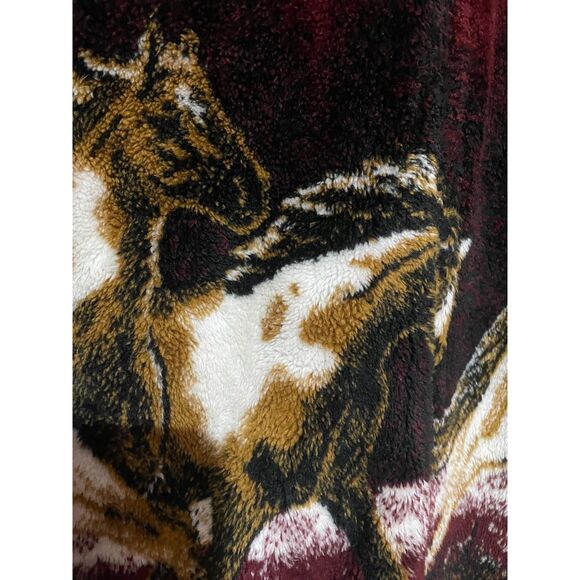 Vintage Mazmania Horse Fleece Jacket Medium - Picture 12 of 16